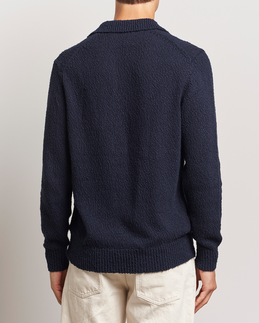 Heren | Truien | LES DEUX | Errol Cotton Rugby Knit Dark Navy