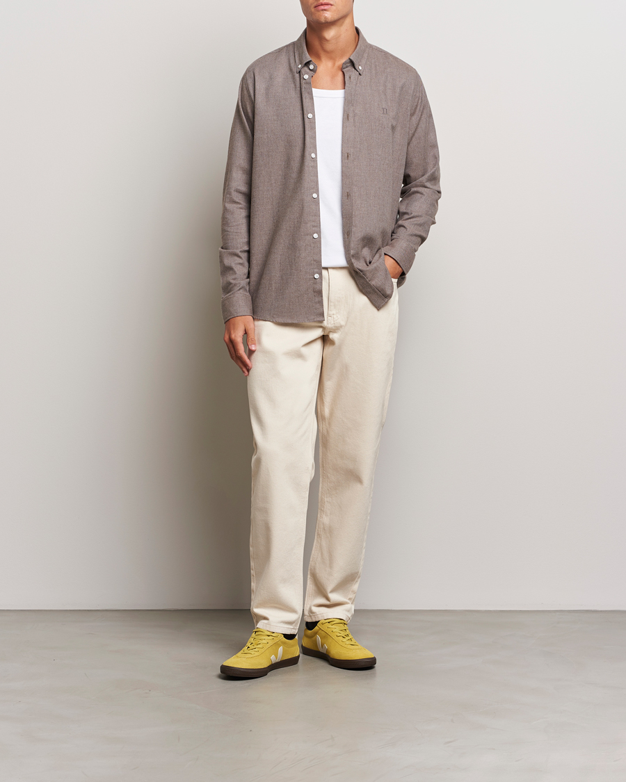 Heren | Overhemden | LES DEUX | Dessert Reg Shirt Mountain Grey Melange