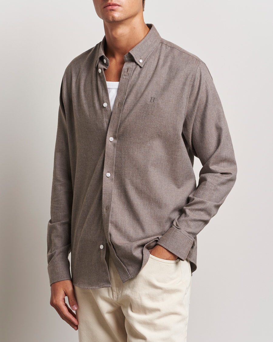 Heren | Overhemden | LES DEUX | Dessert Reg Shirt Mountain Grey Melange