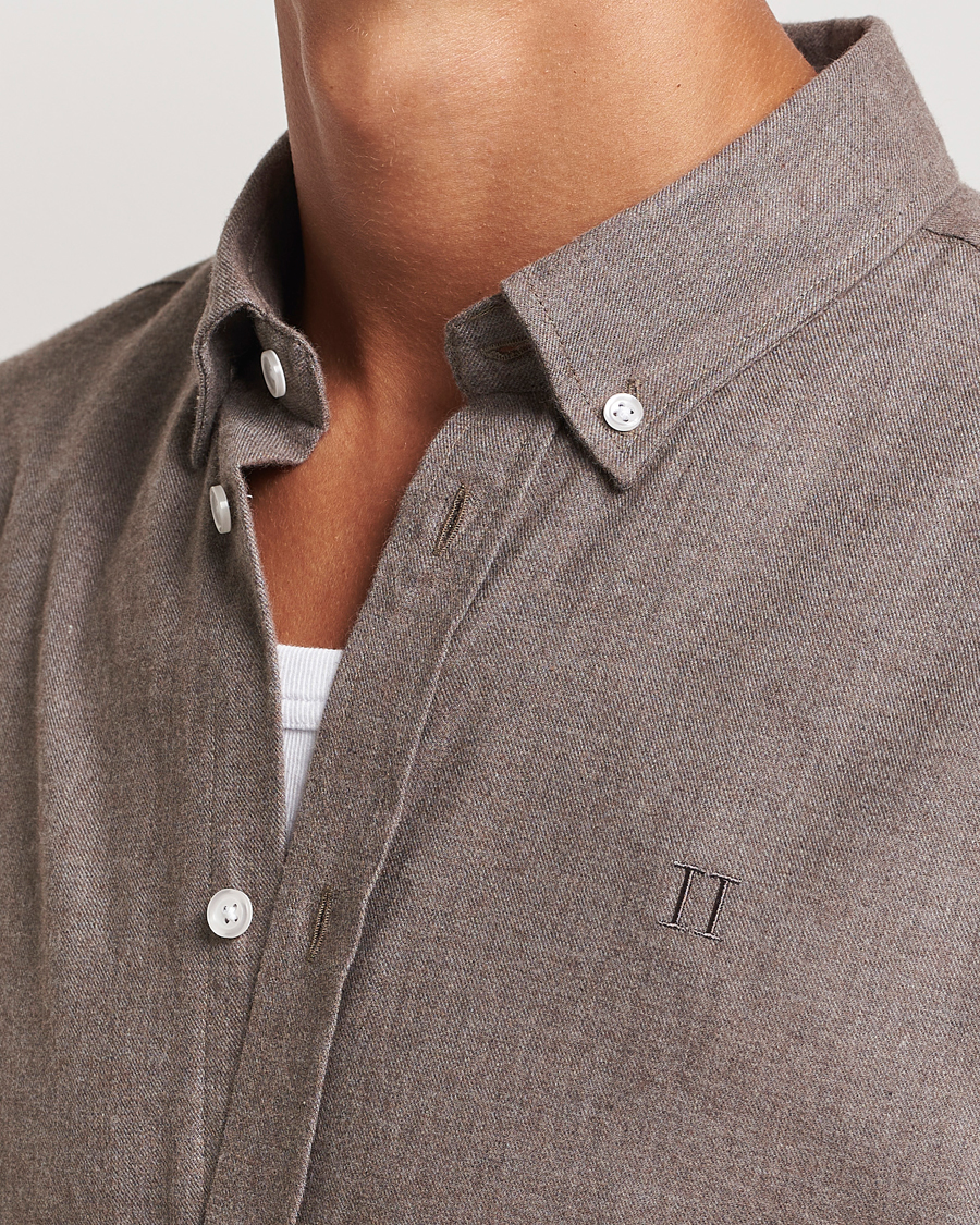 Heren | Overhemden | LES DEUX | Dessert Reg Shirt Mountain Grey Melange