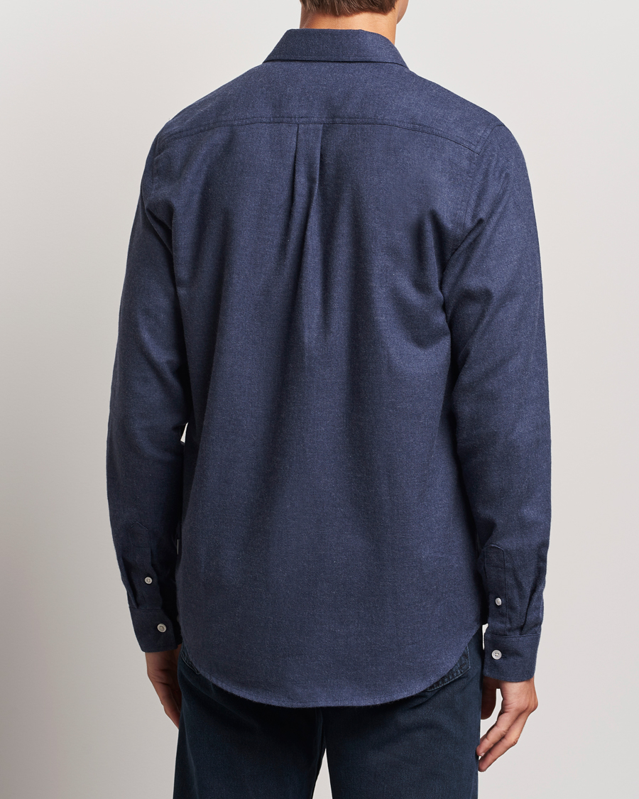 Heren | Overhemden | LES DEUX | Dessert Reg Shirt Dark Navy Melange