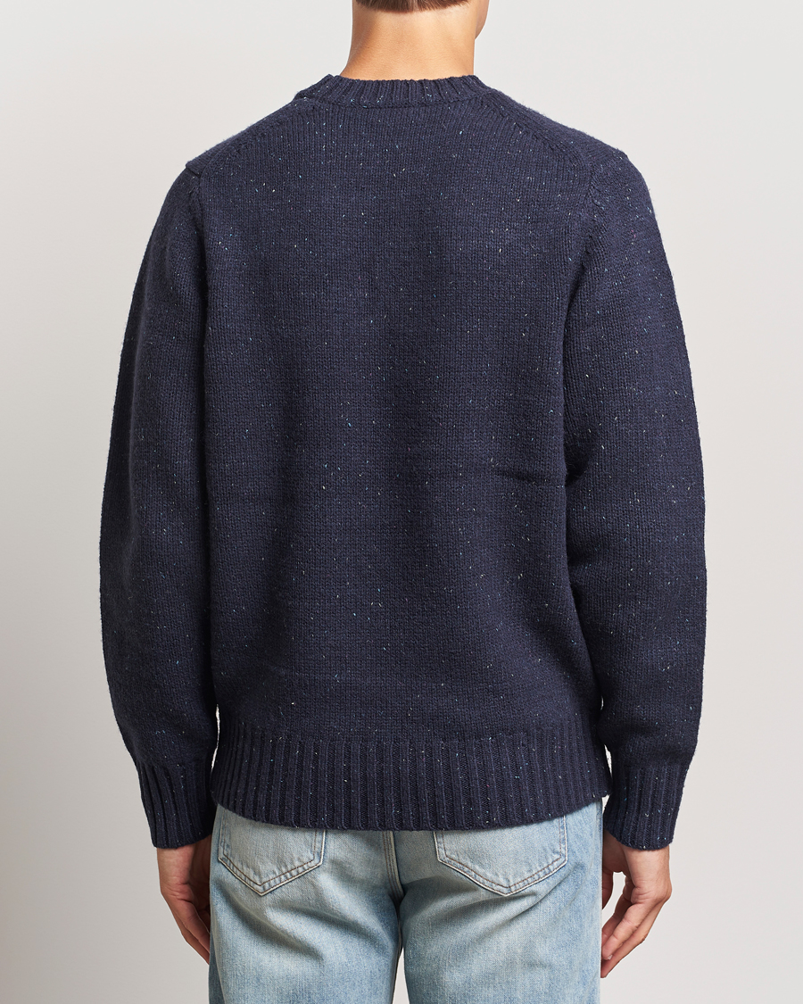 Heren | Truien | LES DEUX | Gary Fleck Wool Roundneck Dark Navy