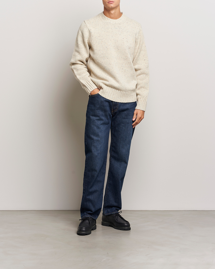 Heren | Truien | LES DEUX | Gary Fleck Wool Roundneck Light Sand