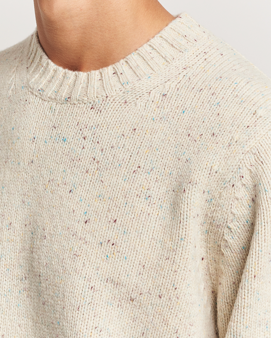 Heren | Truien | LES DEUX | Gary Fleck Wool Roundneck Light Sand