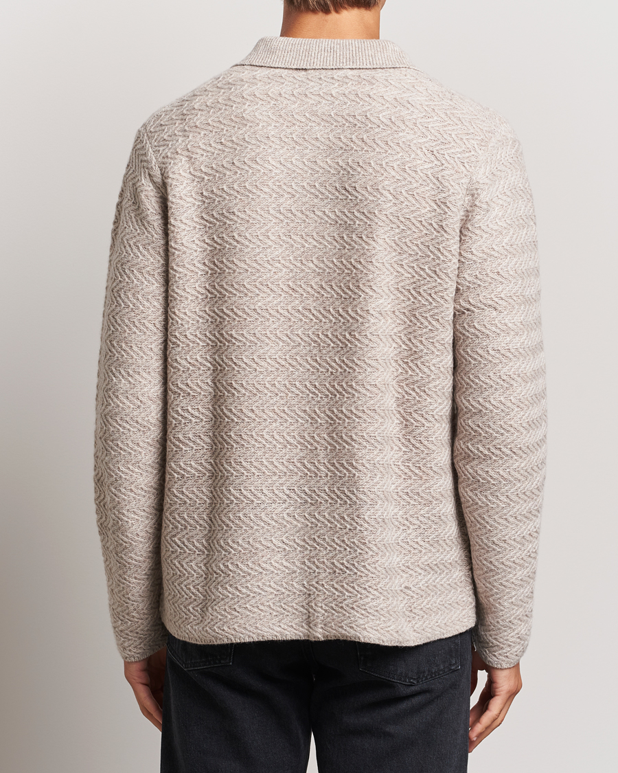Heren | Truien | LES DEUX | Finnegan Knit Shirt Oatmeal Melange