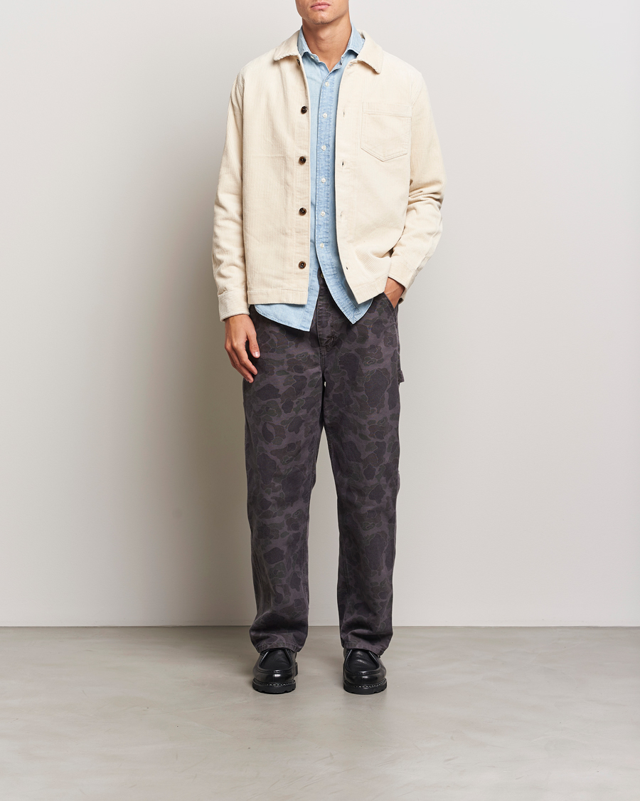 Heren | Overhemden | LES DEUX | Layton Corduroy Overshirt Ivory