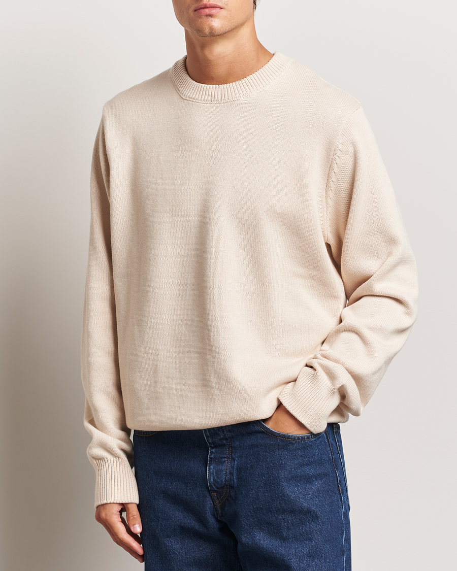 Heren | Truien | LES DEUX | Gary Cotton Knit 2.0 Ivory