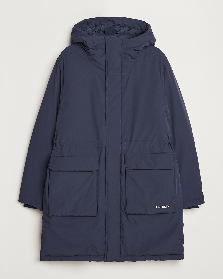 Heren | Jassen | LES DEUX | Channing Padded Parka Coat Dark Navy