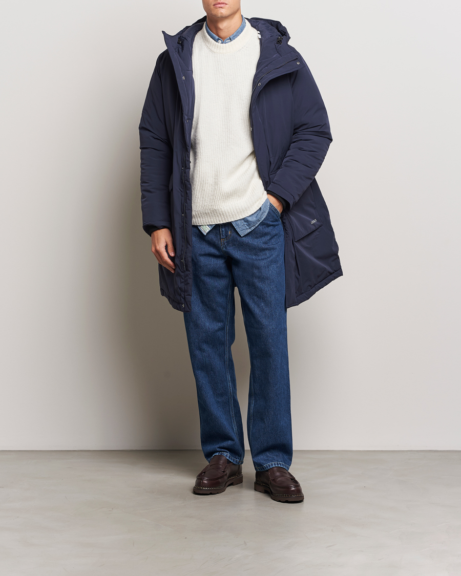 Heren | Jassen | LES DEUX | Channing Padded Parka Coat Dark Navy
