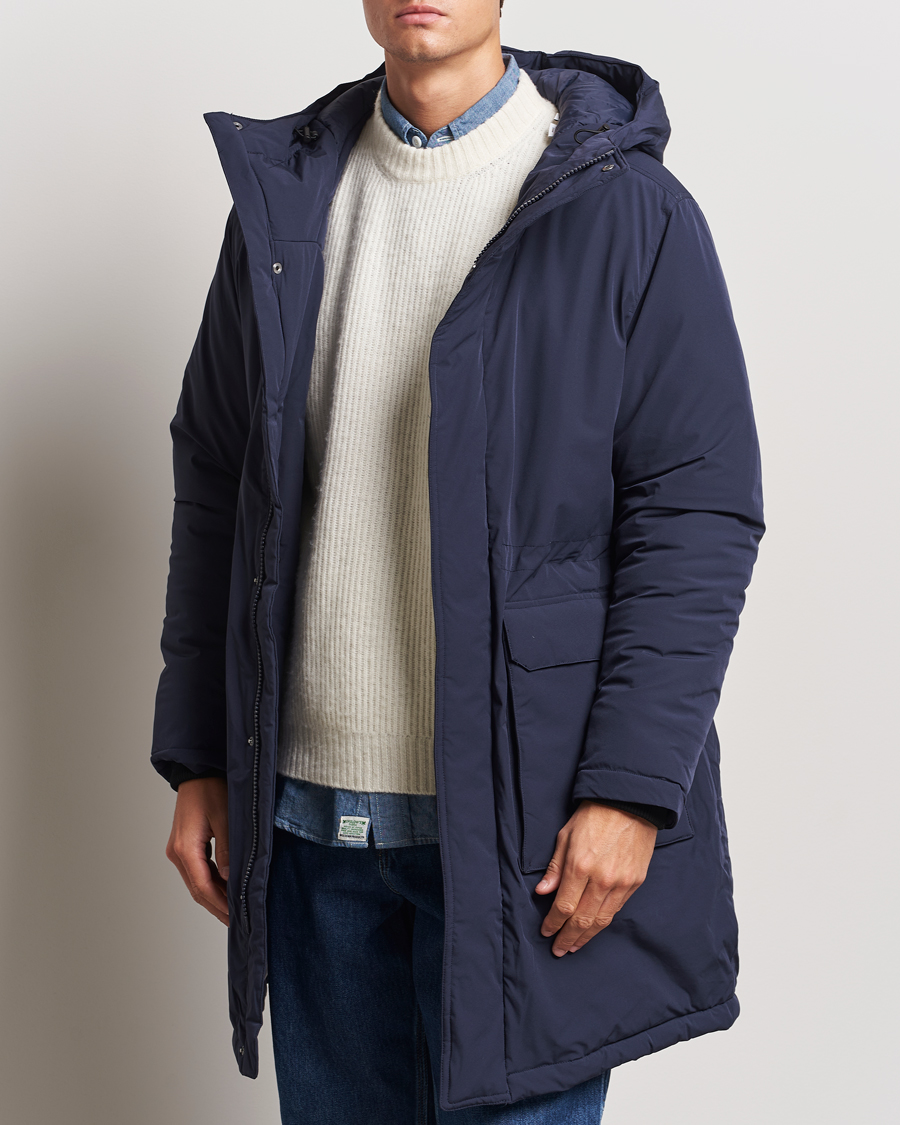 Heren | Jassen | LES DEUX | Channing Padded Parka Coat Dark Navy