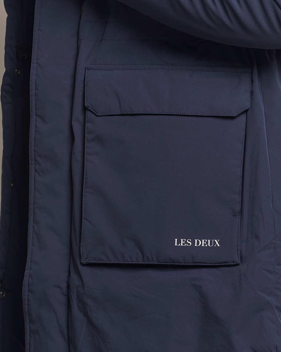 Heren | Jassen | LES DEUX | Channing Padded Parka Coat Dark Navy