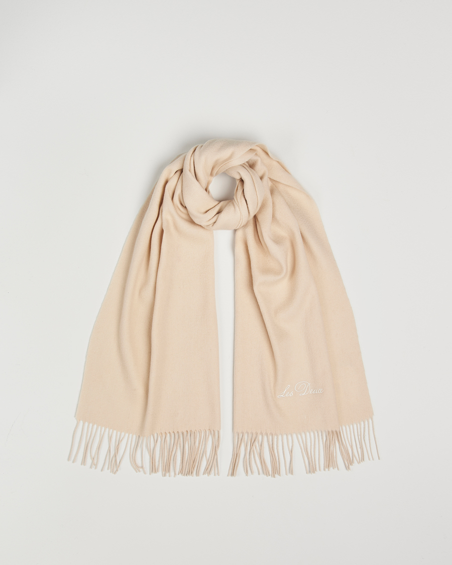 Heren | Les Deux Wayne Wool Scarf Ivory | LES DEUX | Wayne Wool Scarf Ivory