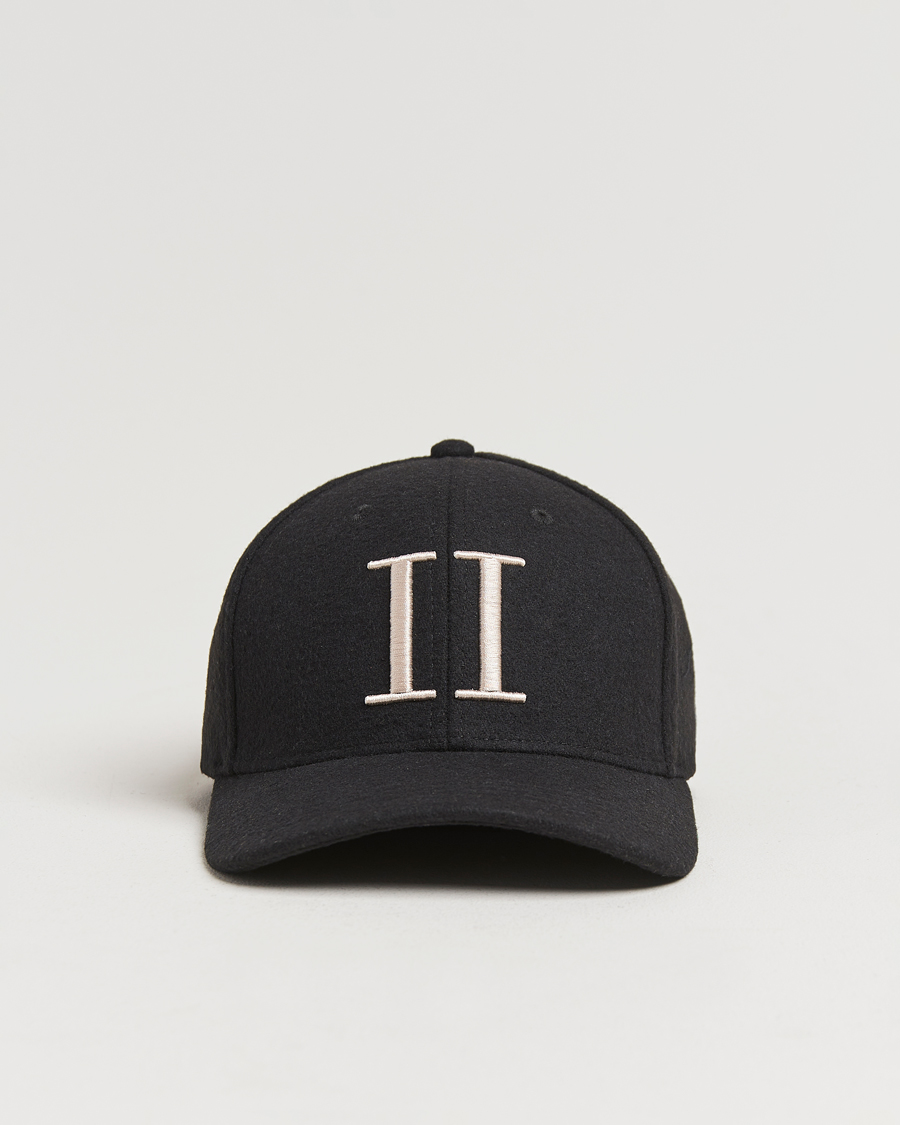 Heren | Les Deux Encore Wool Baseball Cap Black/Ivory | LES DEUX | Encore Wool Baseball Cap Black/Ivory