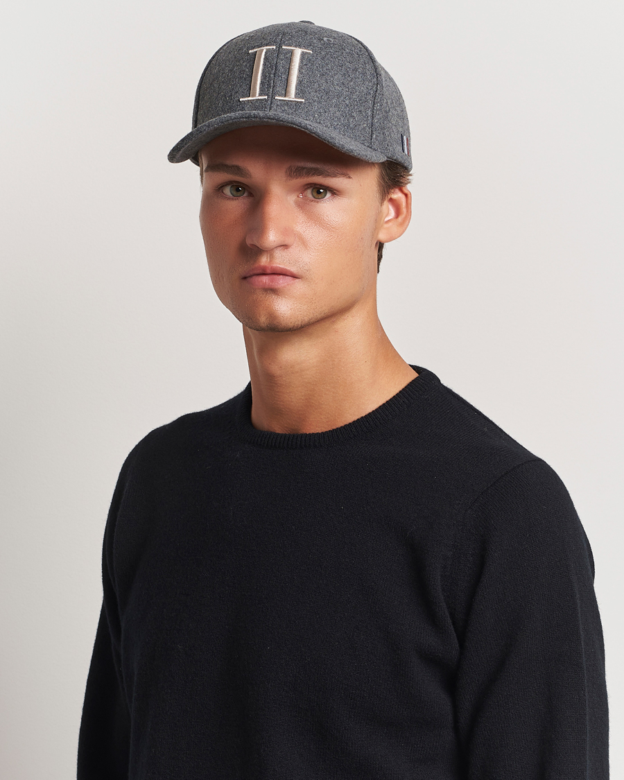 Heren | Les Deux Encore Wool Baseball Cap Light Grey Melange | LES DEUX | Encore Wool Baseball Cap Light Grey Melange