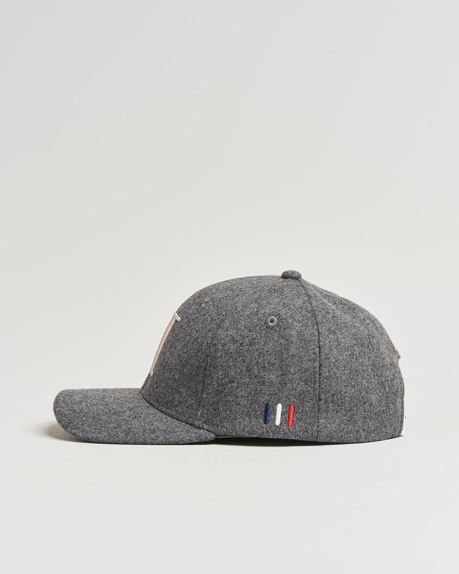 Heren | Les Deux Encore Wool Baseball Cap Light Grey Melange | LES DEUX | Encore Wool Baseball Cap Light Grey Melange