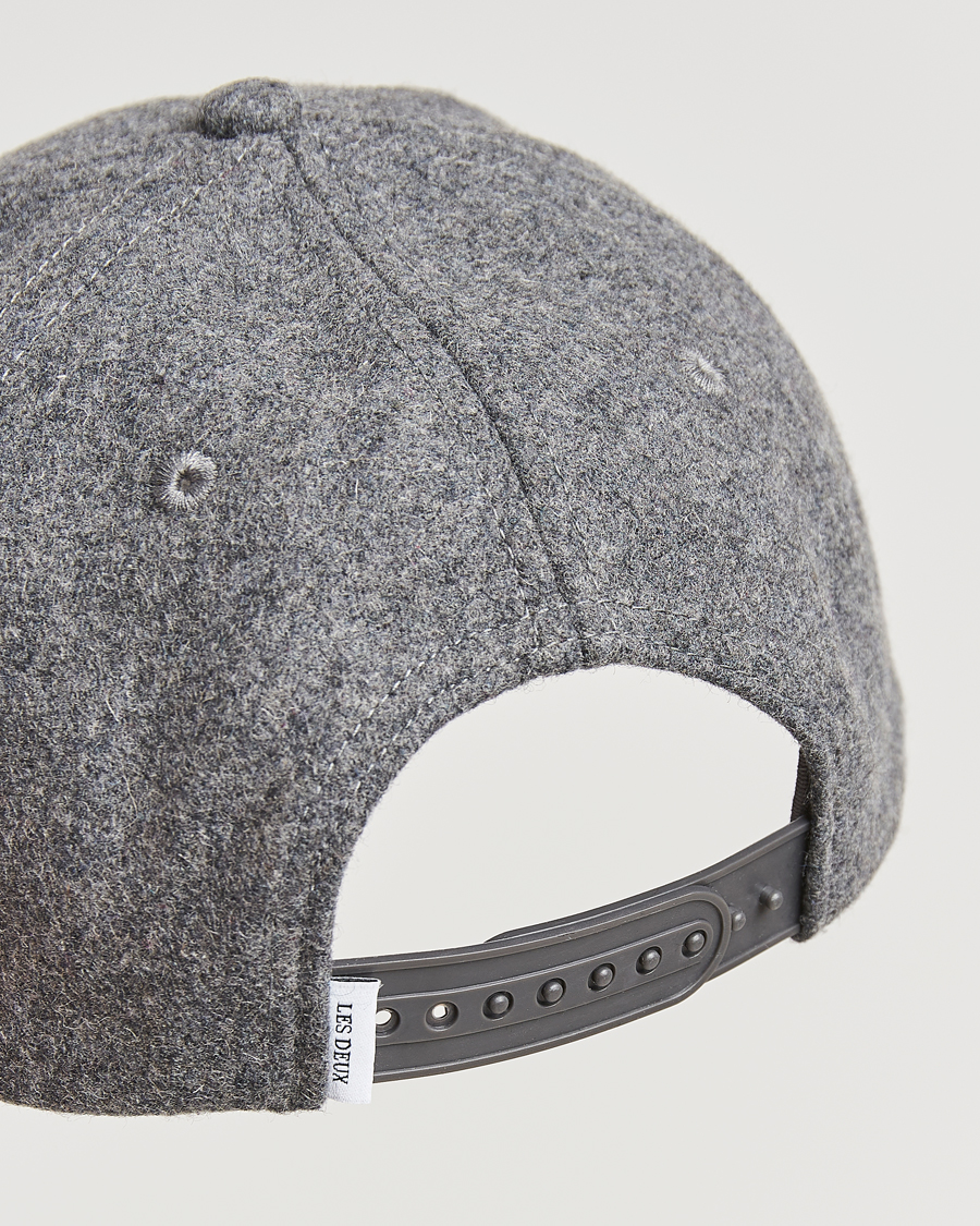 Heren | Les Deux Encore Wool Baseball Cap Light Grey Melange | LES DEUX | Encore Wool Baseball Cap Light Grey Melange