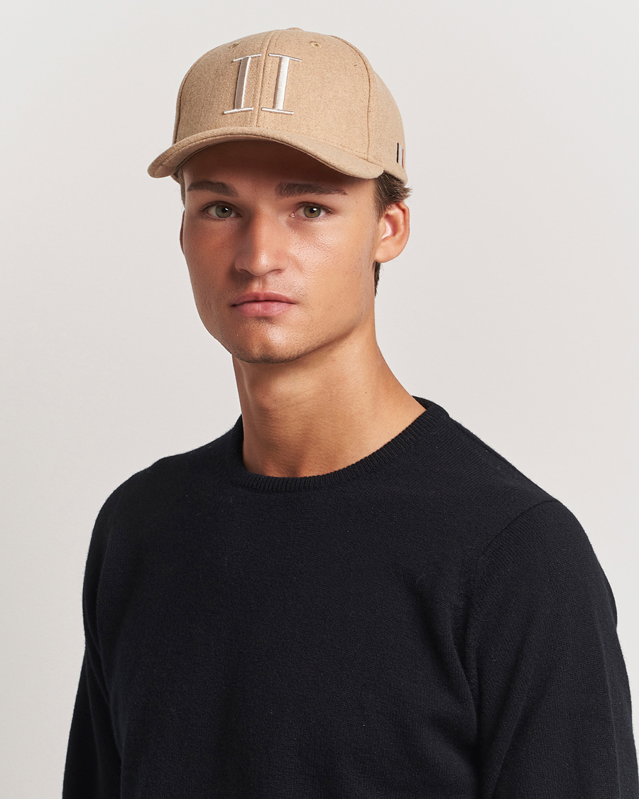 Heren | Les Deux Encore Wool Baseball Cap Dark Sand Melange | LES DEUX | Encore Wool Baseball Cap Dark Sand Melange