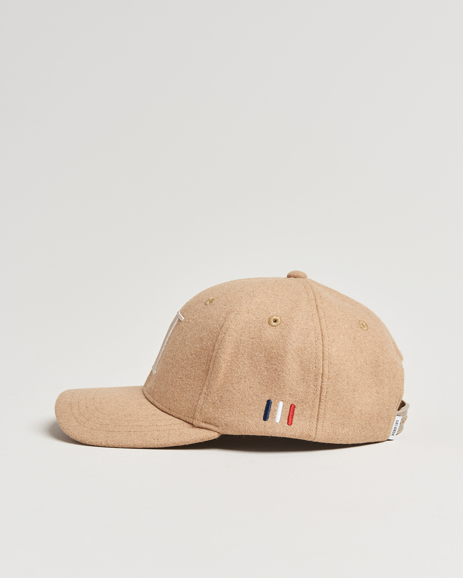 Heren | Les Deux Encore Wool Baseball Cap Dark Sand Melange | LES DEUX | Encore Wool Baseball Cap Dark Sand Melange