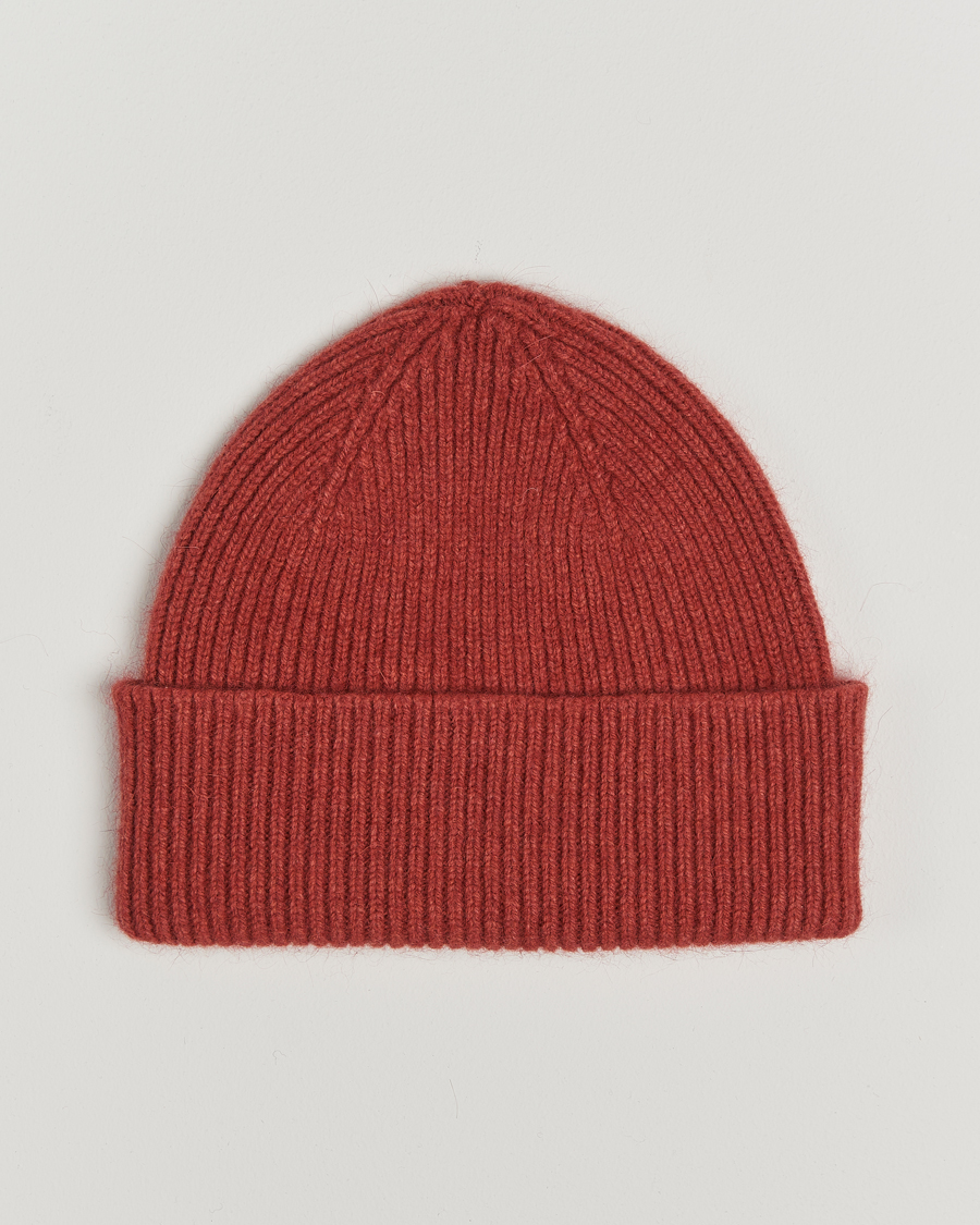 Heren | Mutsen | Le Bonnet | Lambswool/Caregora Beanie Terra