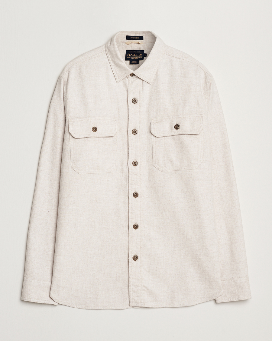 Heren | Overhemden | Pendleton | Burnside Flannel Shirt Natural