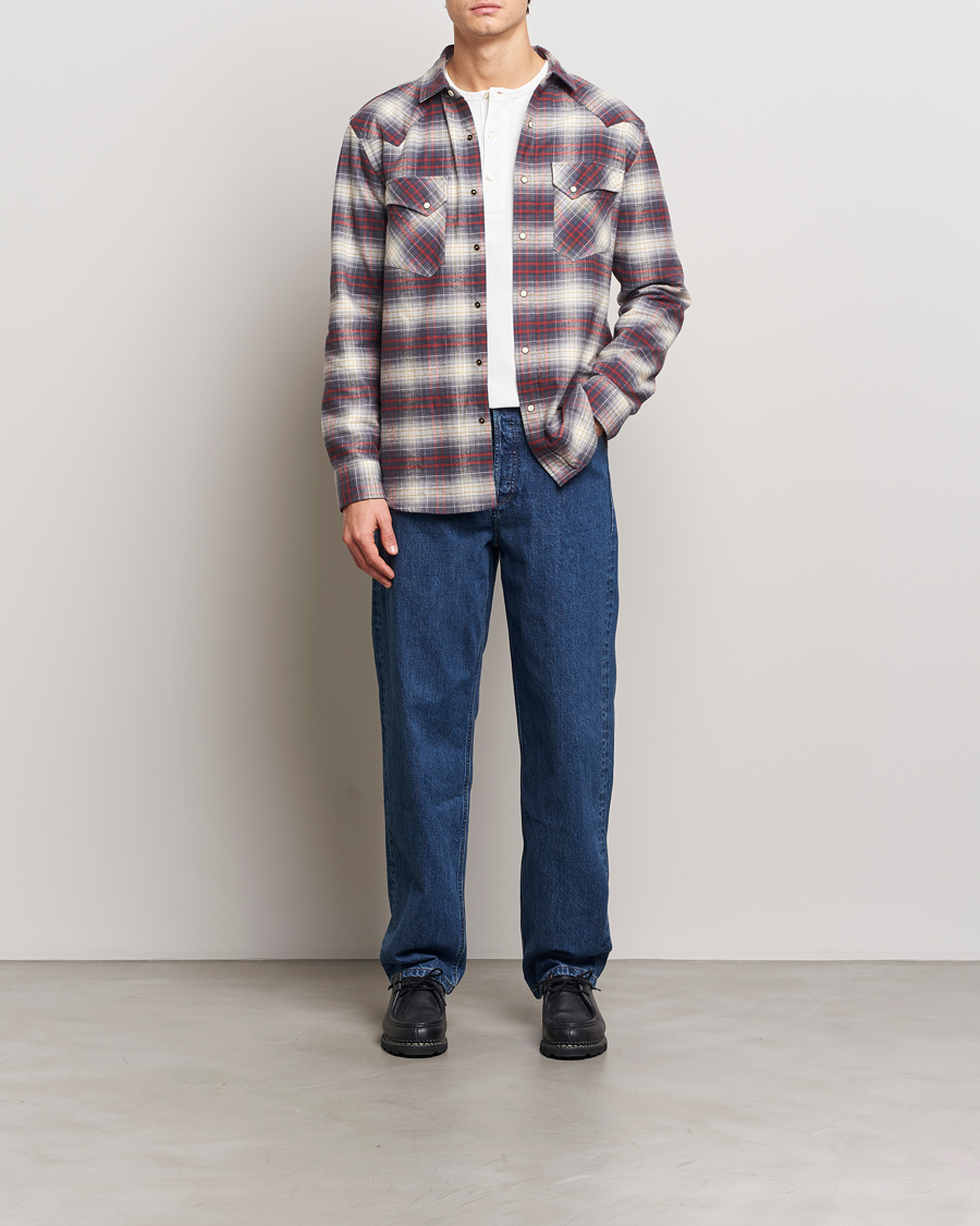 Heren | Overhemden | Pendleton | Wyatt Flannel Shirt Navy Plaid