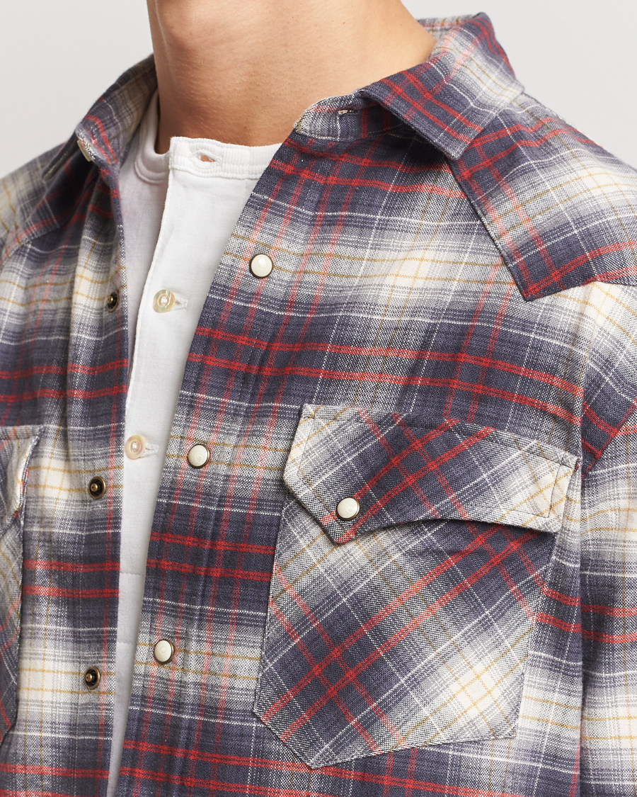 Heren | Overhemden | Pendleton | Wyatt Flannel Shirt Navy Plaid