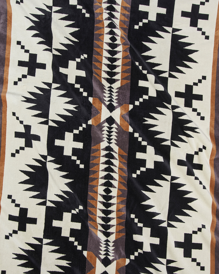 Heren | Pendleton Jacquard Spa Towel Spider Rock Black | Pendleton | Jacquard Spa Towel Spider Rock Black