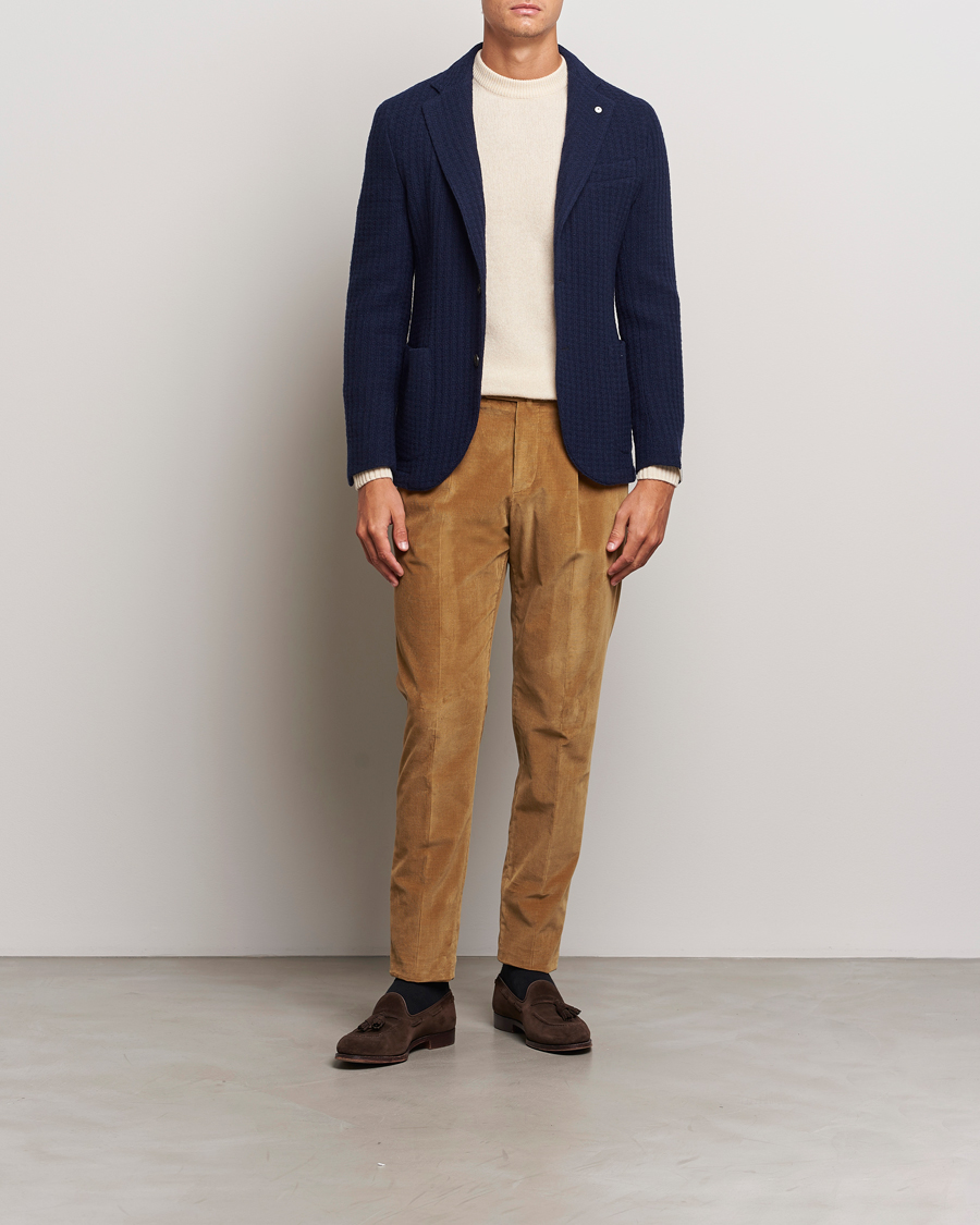 Heren | Broeken | PT01 | Slim Fit Corduroy Trousers Brown