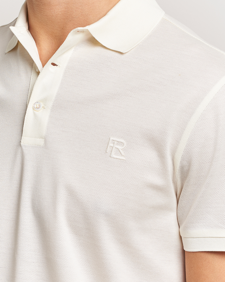 Heren | Polo's | Ralph Lauren Purple Label | Monogram Logo Polo Off White