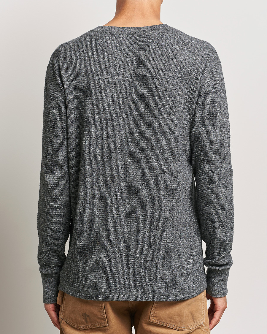 Heren | Truien | RRL | Long Sleeve Henley Charcoal Heather