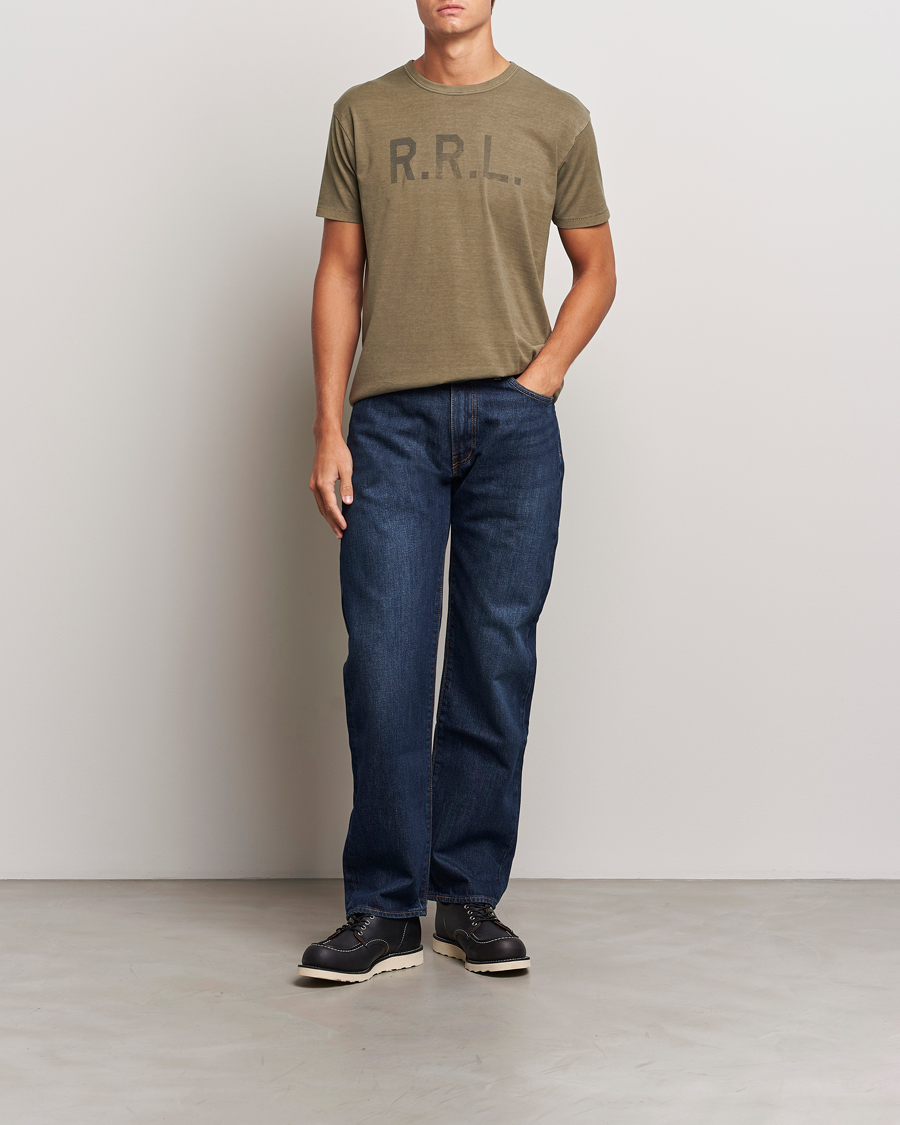 Heren | T-shirts | RRL | Graphic Short Sleeve T-Shirt Olive