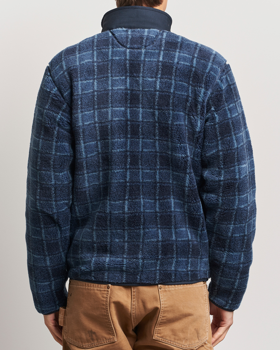 Heren | Truien | RRL | Gabe Fleece Full Zip Navy Plaid