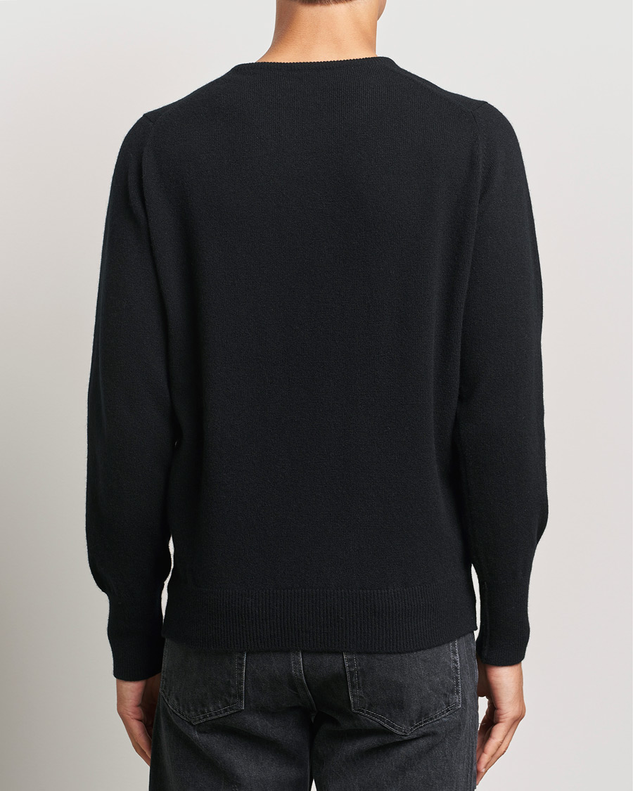Heren | Truien | William Lockie | Rob Lambswool Crewneck Black