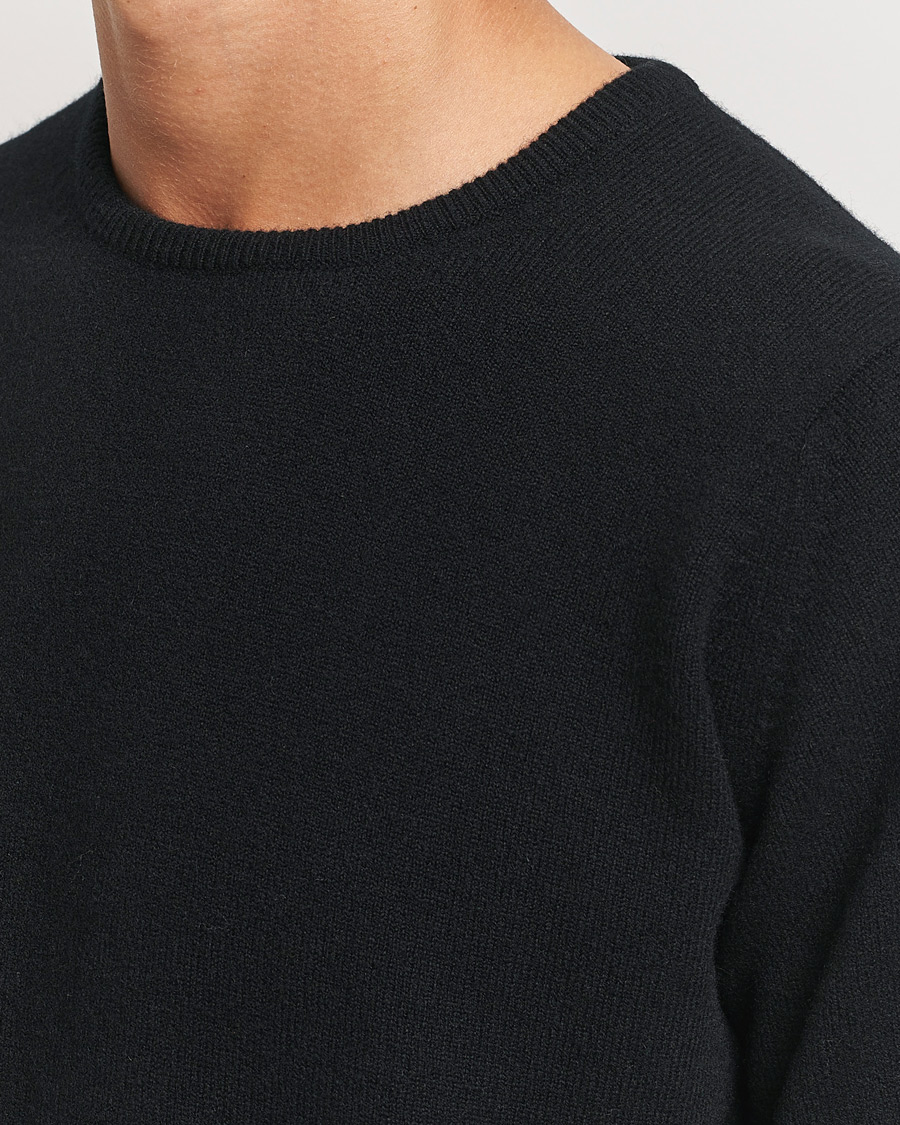 Heren | Truien | William Lockie | Rob Lambswool Crewneck Black