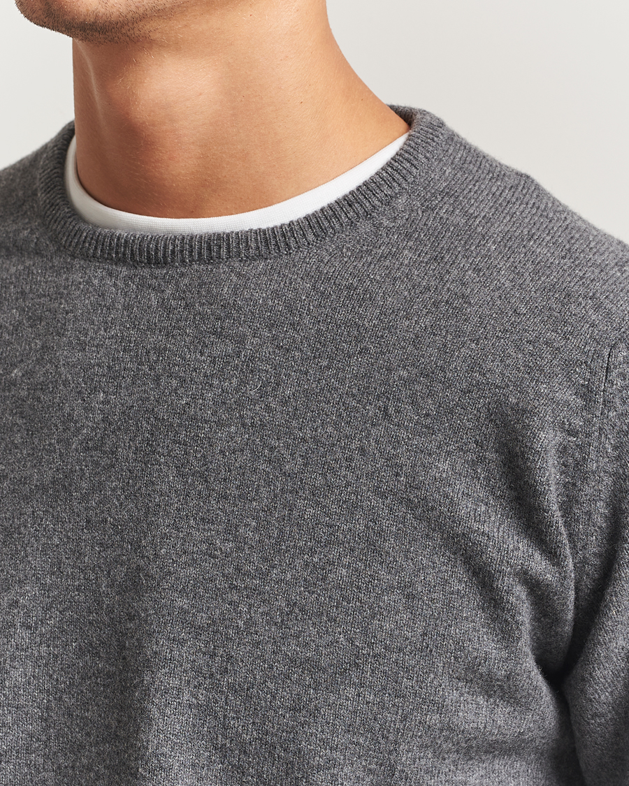 Heren | Truien | William Lockie | Rob Lambswool Crewneck Cliff