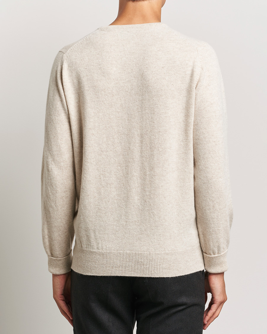 Heren | Truien | William Lockie | Rob Lambswool Crewneck Linen