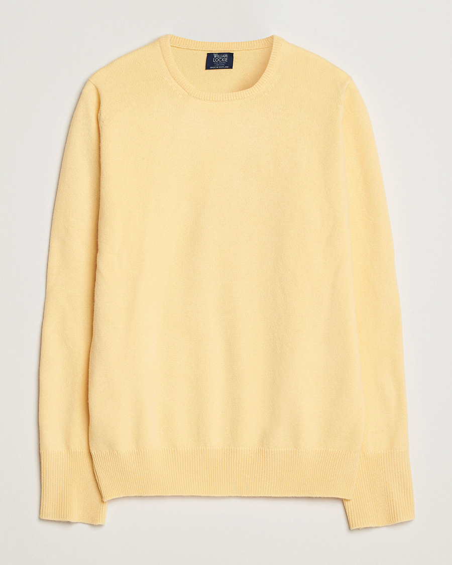 Heren | Truien | William Lockie | Rob Lambswool Crewneck Solar