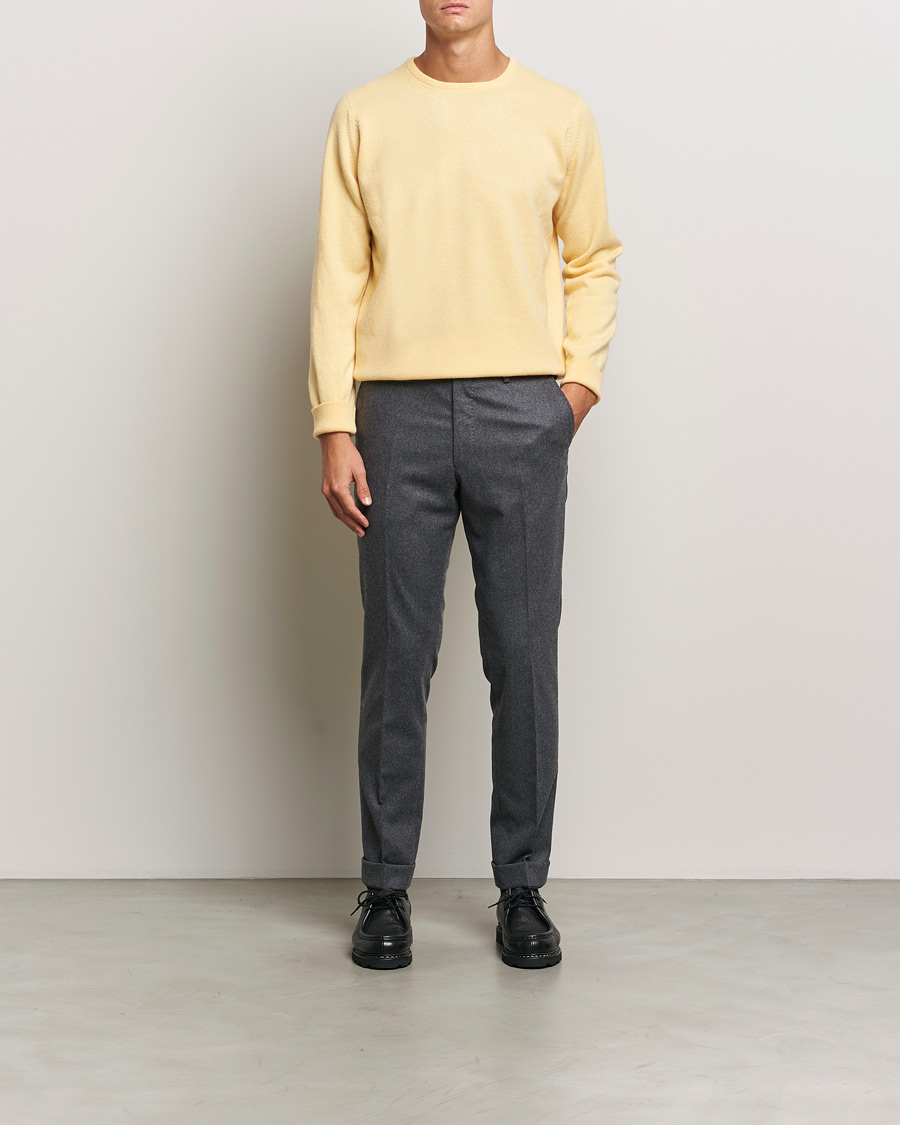 Heren | Truien | William Lockie | Rob Lambswool Crewneck Solar