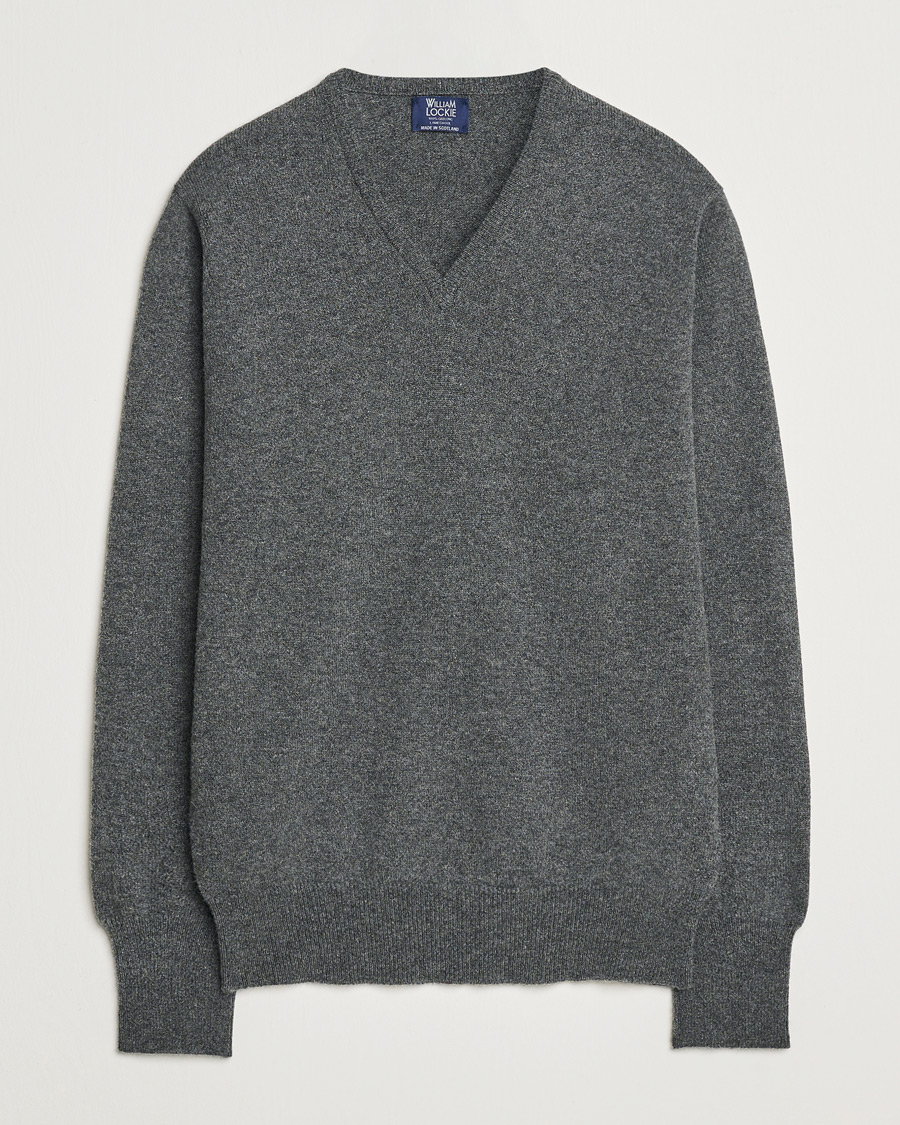 Heren | Truien | William Lockie | Rob Lambswool V-Neck Cliff