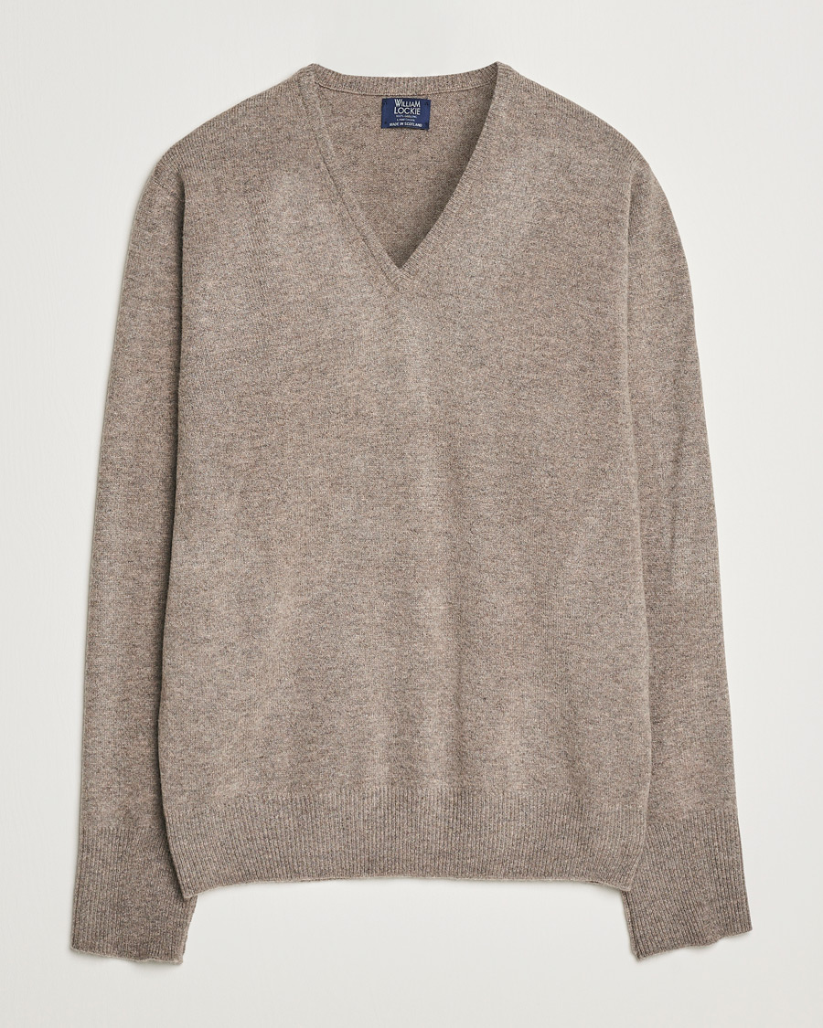 Heren | Truien | William Lockie | Rob Lambswool V-Neck Vole