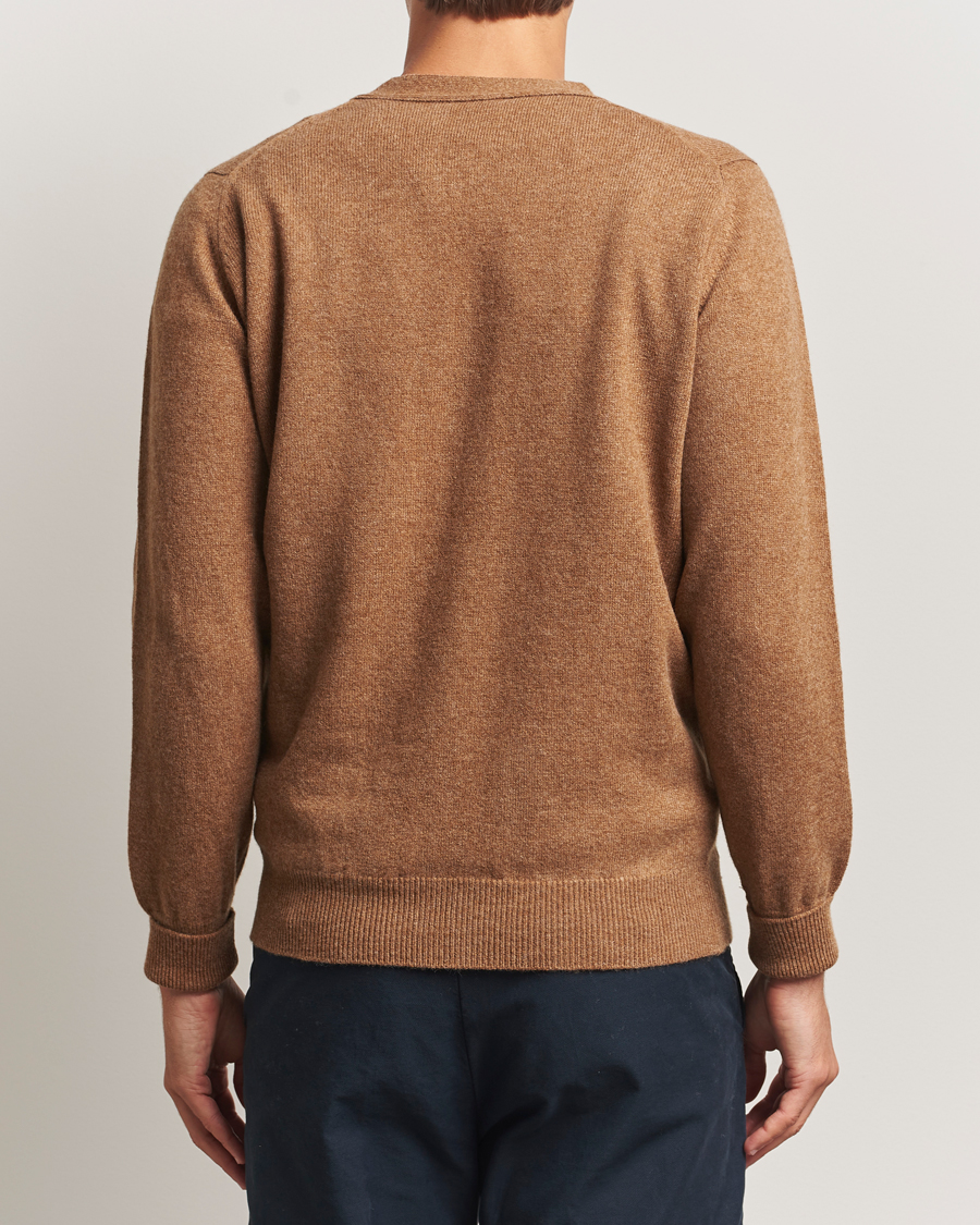 Heren | Truien | William Lockie | Rob Lambswool Cardigan Driftwood