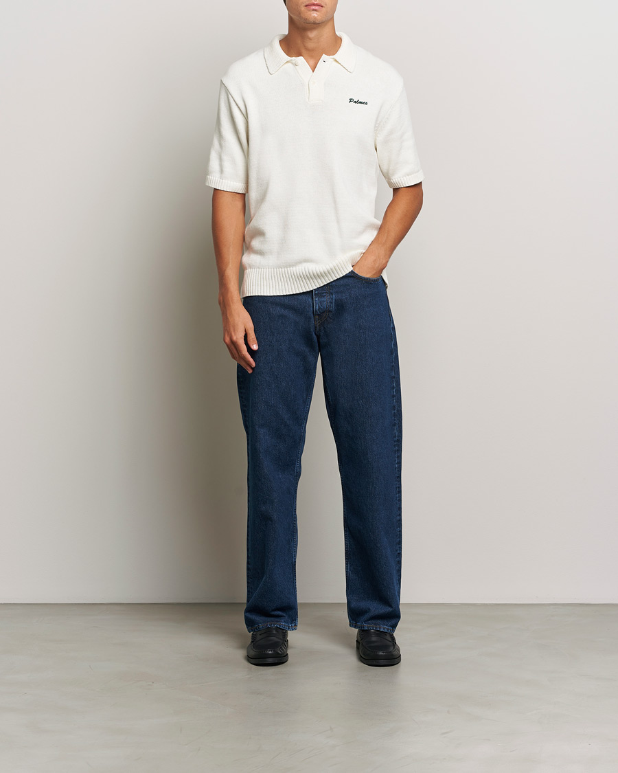 Heren | Polo's | Palmes | Marco Knit Polo Off White