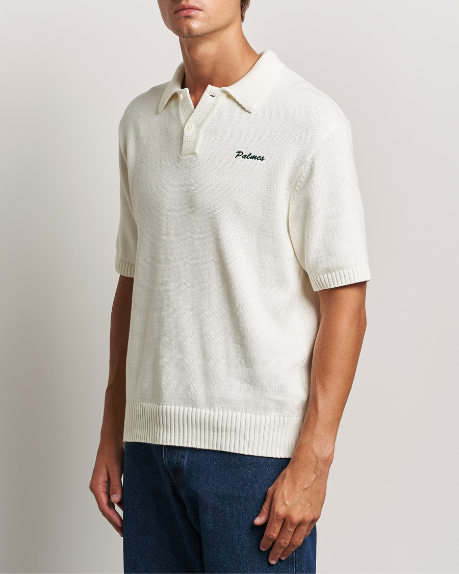 Heren | Polo's | Palmes | Marco Knit Polo Off White