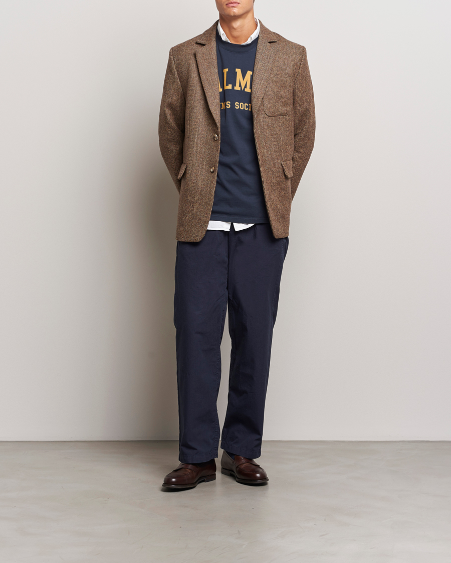 Heren | Blazers | Palmes | Blaze Herringbone Wool Sport Coat Brown