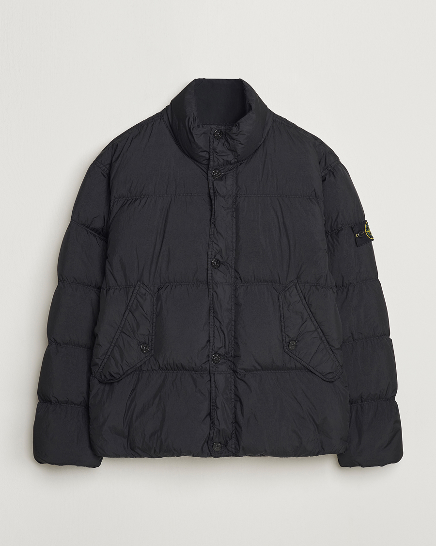 Heren | Jassen | Stone Island | Garment Dyed Recycled Nylon Down Jacket Black