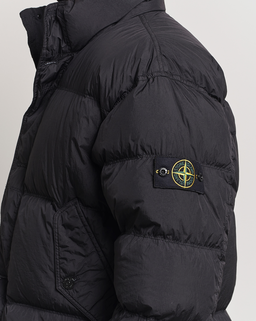 Heren | Jassen | Stone Island | Garment Dyed Recycled Nylon Down Jacket Black