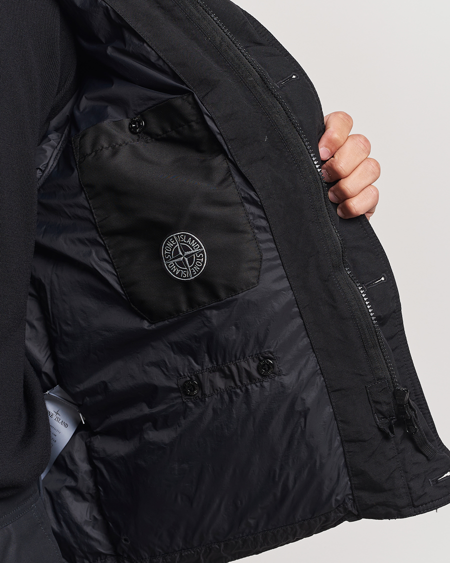 Heren | Jassen | Stone Island | Garment Dyed Recycled Nylon Down Jacket Black
