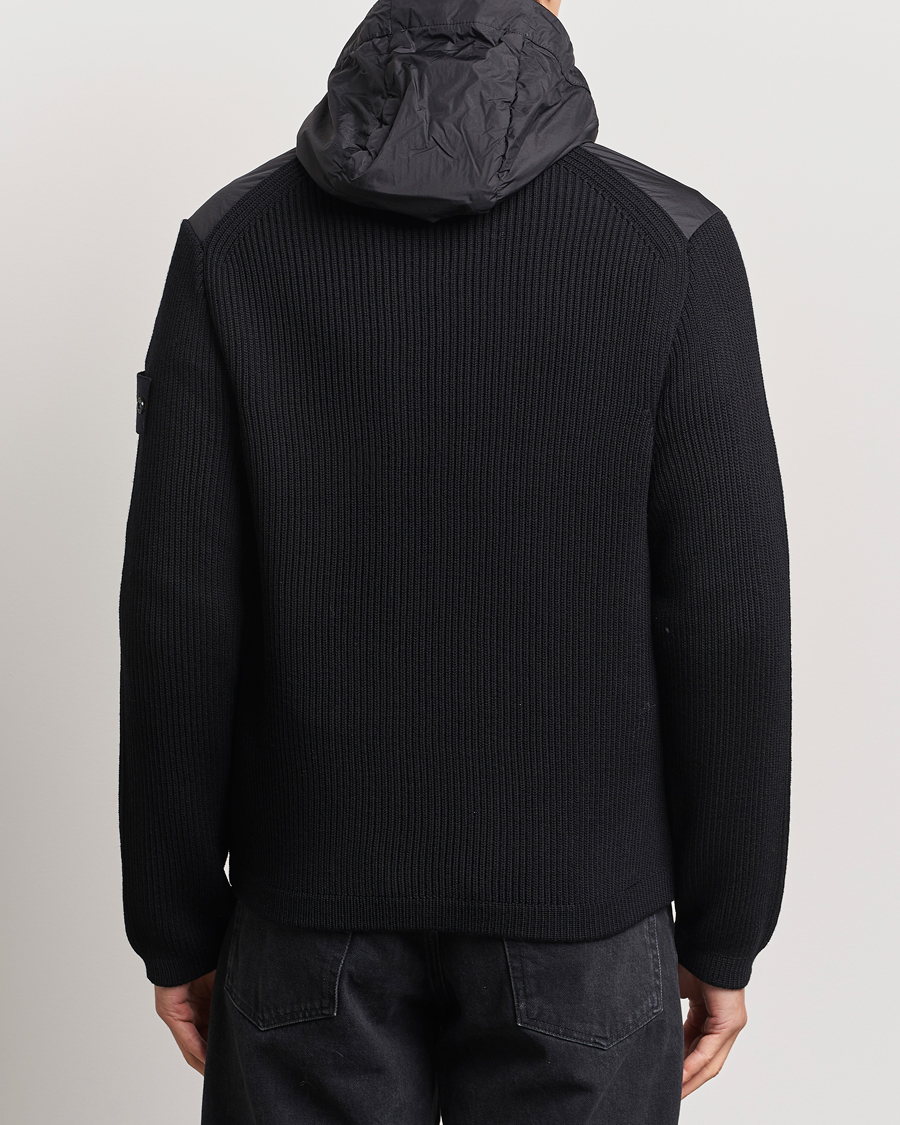 Heren | Jassen | Stone Island | Crinkle Reps Hybrid Wool Jacket Black