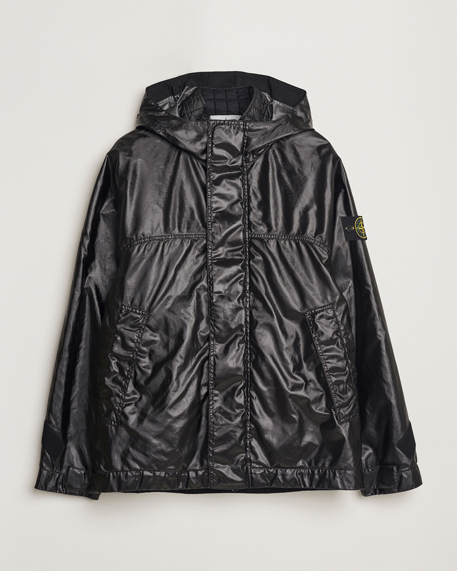Heren | Jassen | Stone Island | Glass Cover-TC Garment Dyed Detach Vest Jacket Black