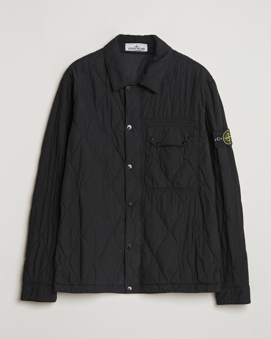 Heren | Jassen | Stone Island | 50 Fili Quilted-TC Garment Dyed Jacket Black